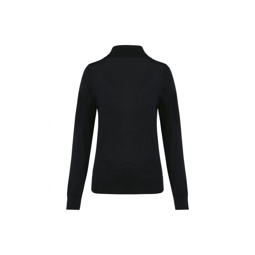 Damski sweter z merynosów z golfem Kariban Premium