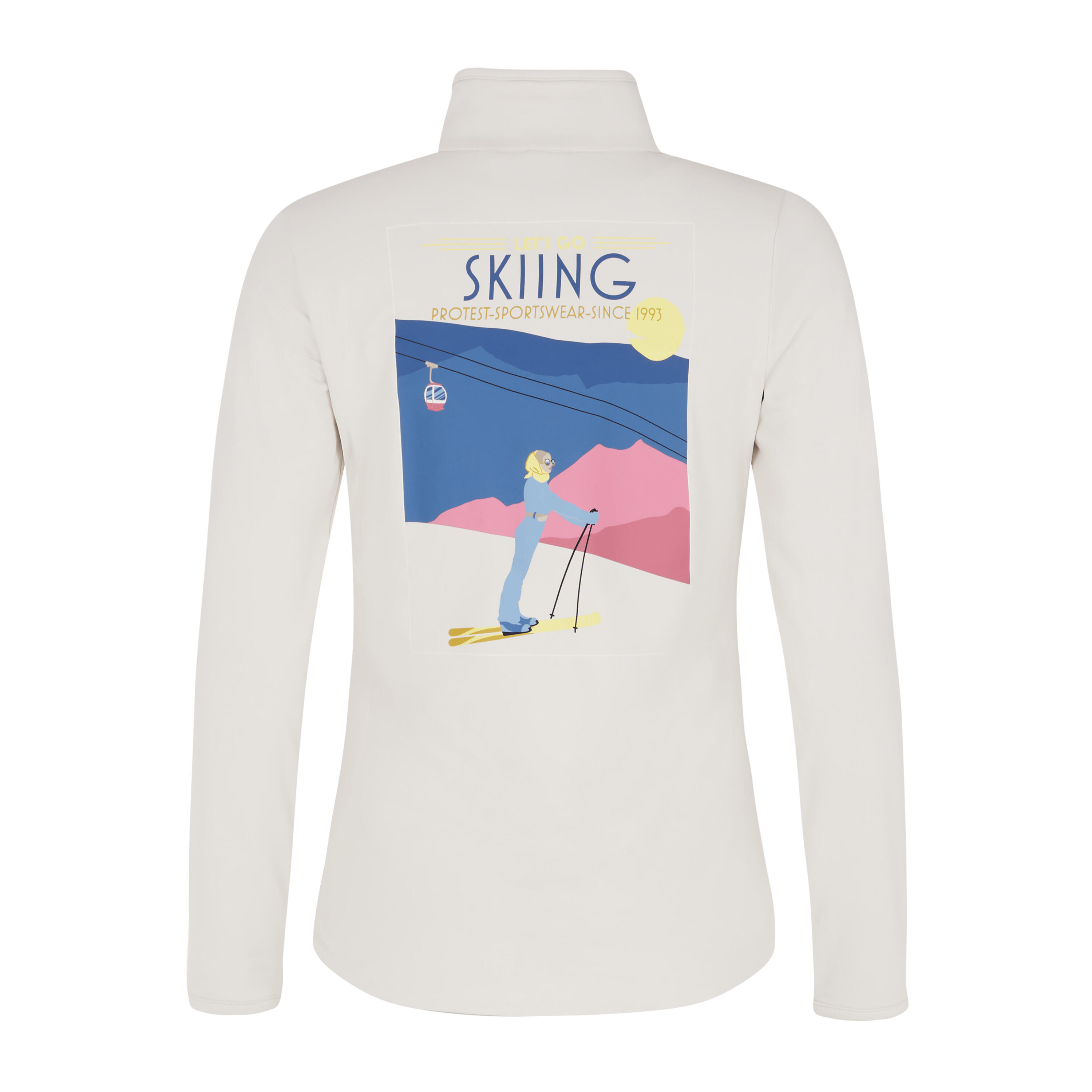 Dames 1/4 zip fleece Protest Lunar 2/3