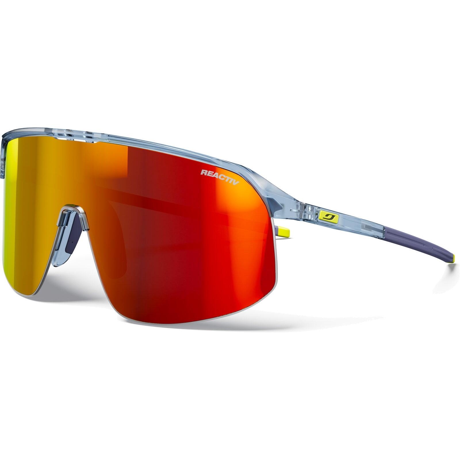 JULBO Fahrradbrille Density Reactiv Light Amplifier 1-3 blau-gelb