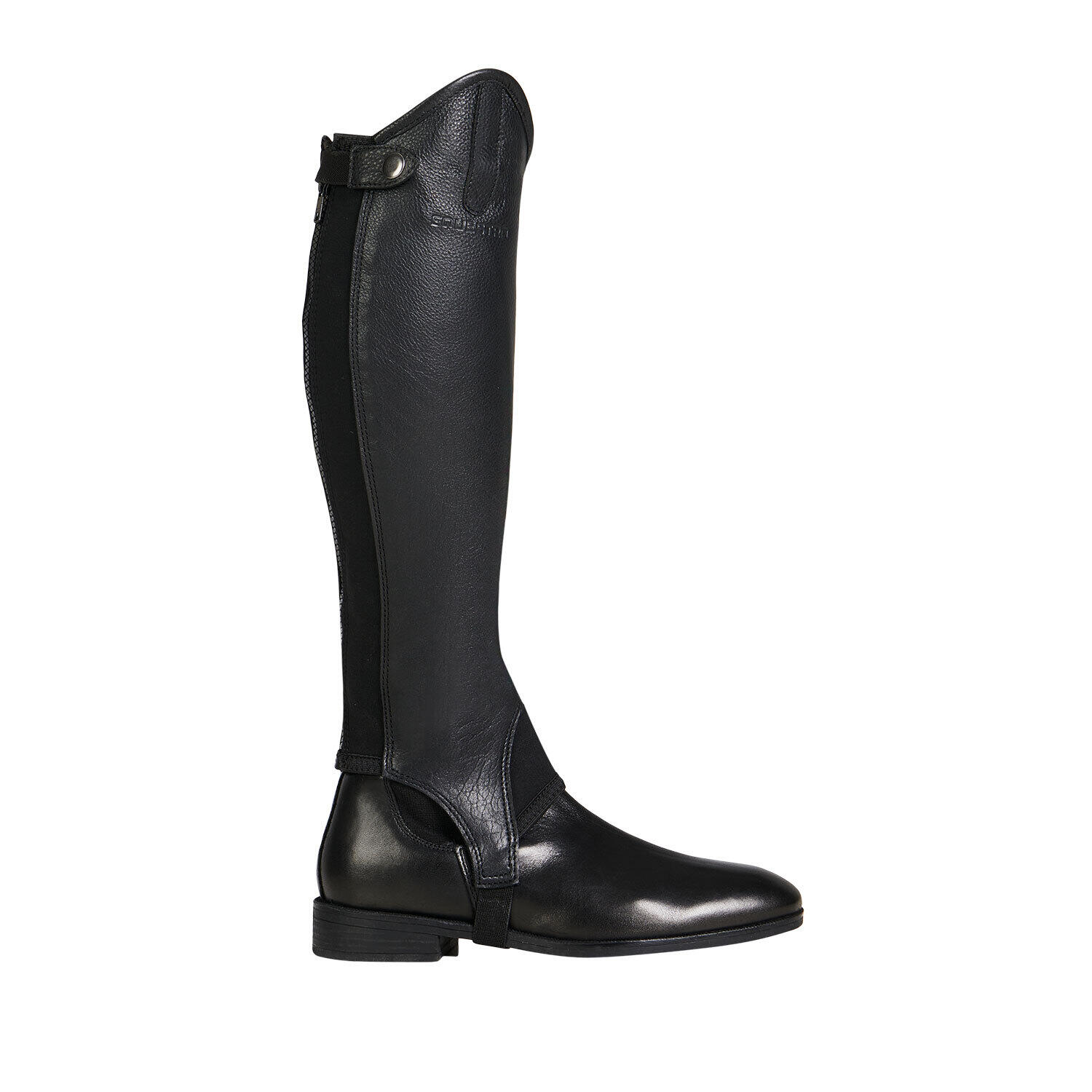 Mini-chaps en cuir avec inserts en silicone Equestro 2/7