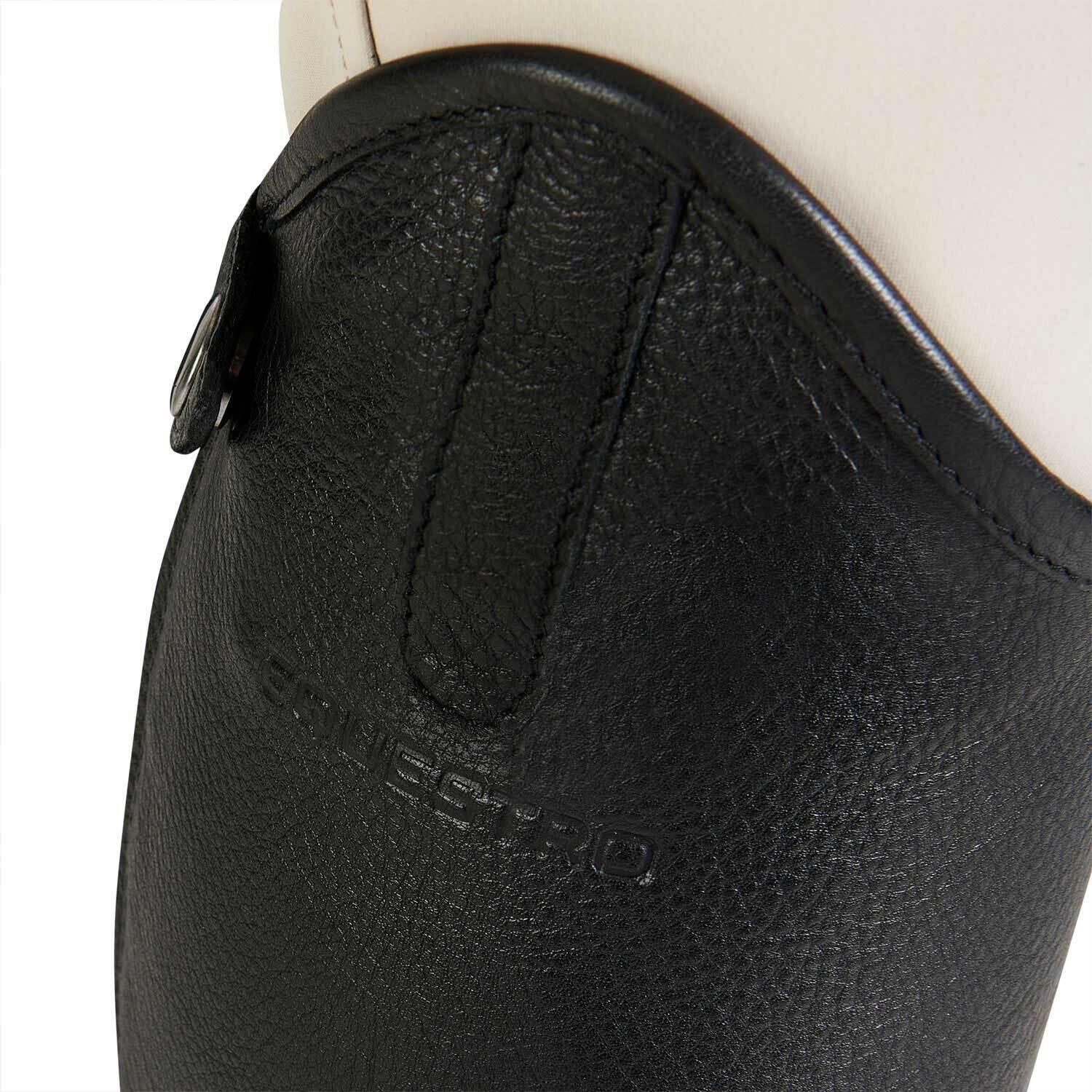 Mini-chaps en cuir avec inserts en silicone Equestro 7/7