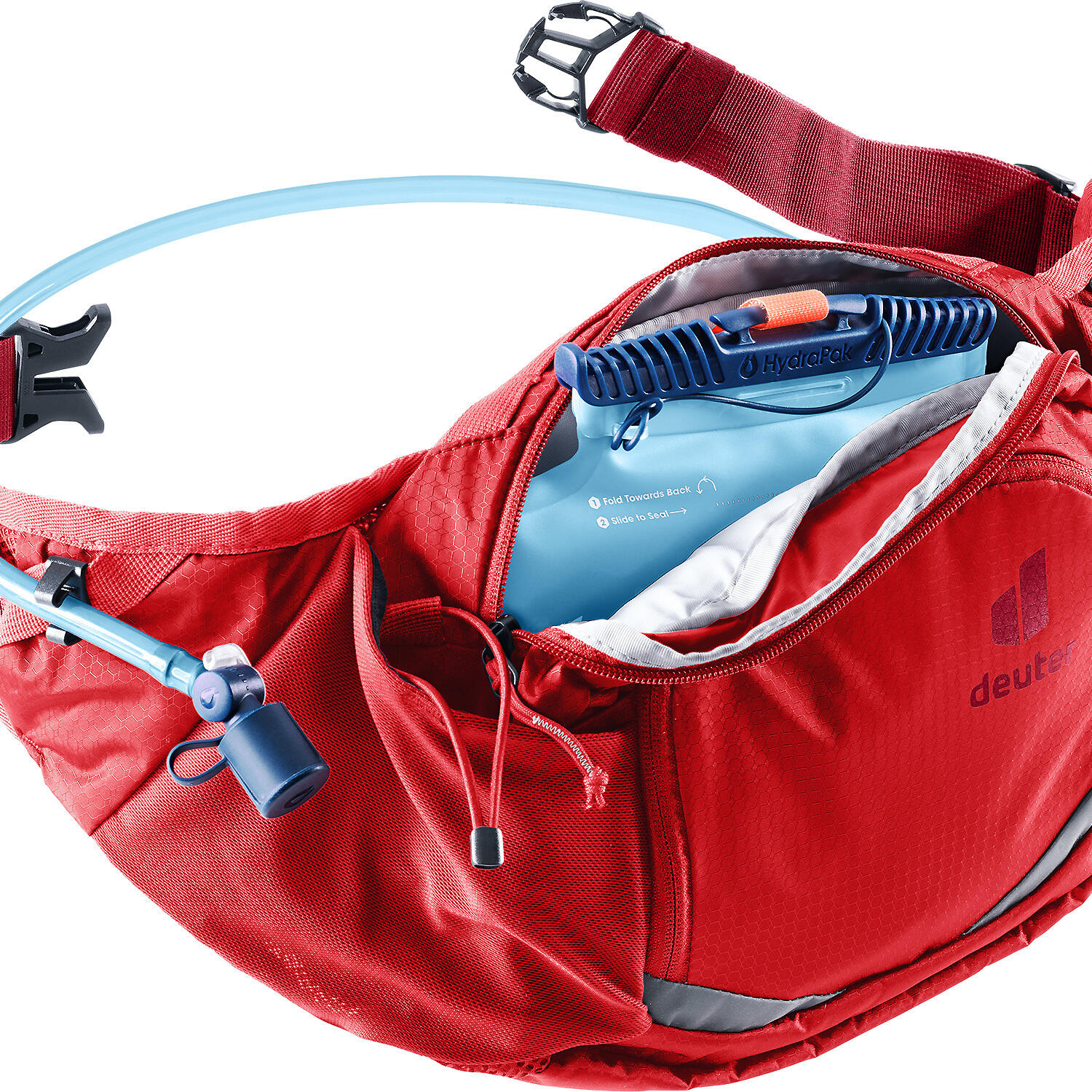 Sac à dos Deuter Pulse 5L, tejido reciclado, cinturón ergonómico – cherry masala 3/4