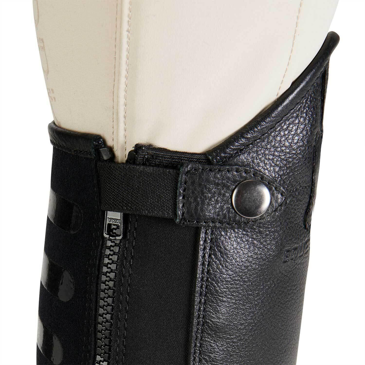 Mini-chaps en cuir avec inserts en silicone Equestro 6/7