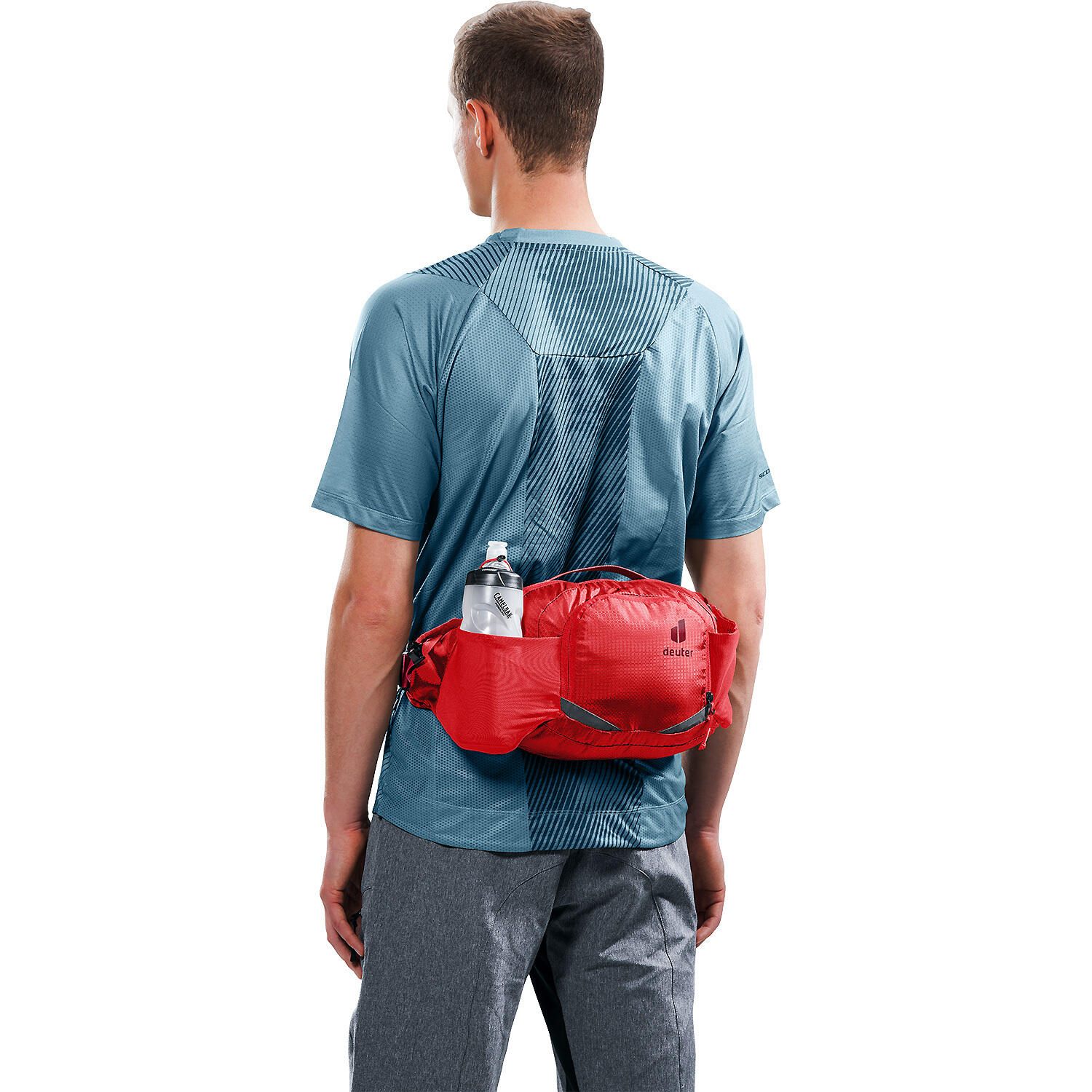 Sac à dos Deuter Pulse 5L, tejido reciclado, cinturón ergonómico – cherry masala 4/4