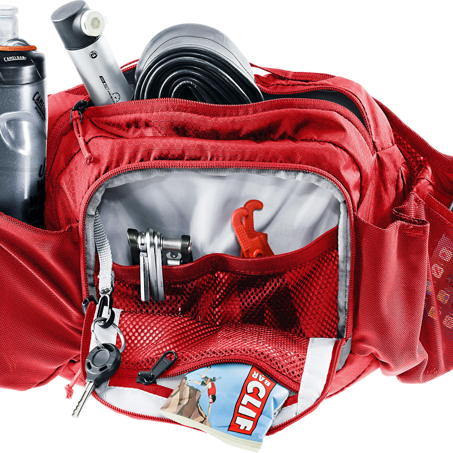 Sac à dos Deuter Pulse 5L, tejido reciclado, cinturón ergonómico – cherry masala 2/4