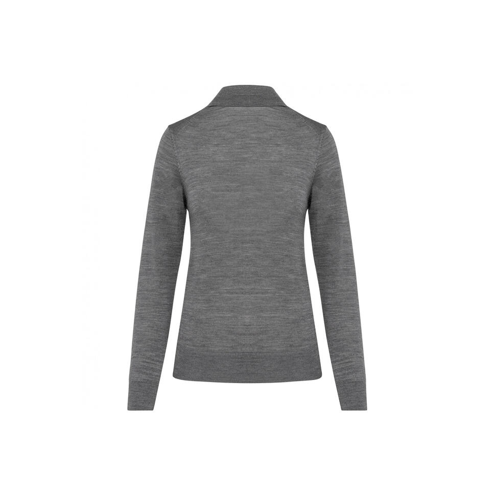 Damski sweter z merynosów z golfem Kariban Premium