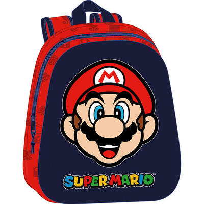 Zaino per Bambini 3D Super Mario Rosso