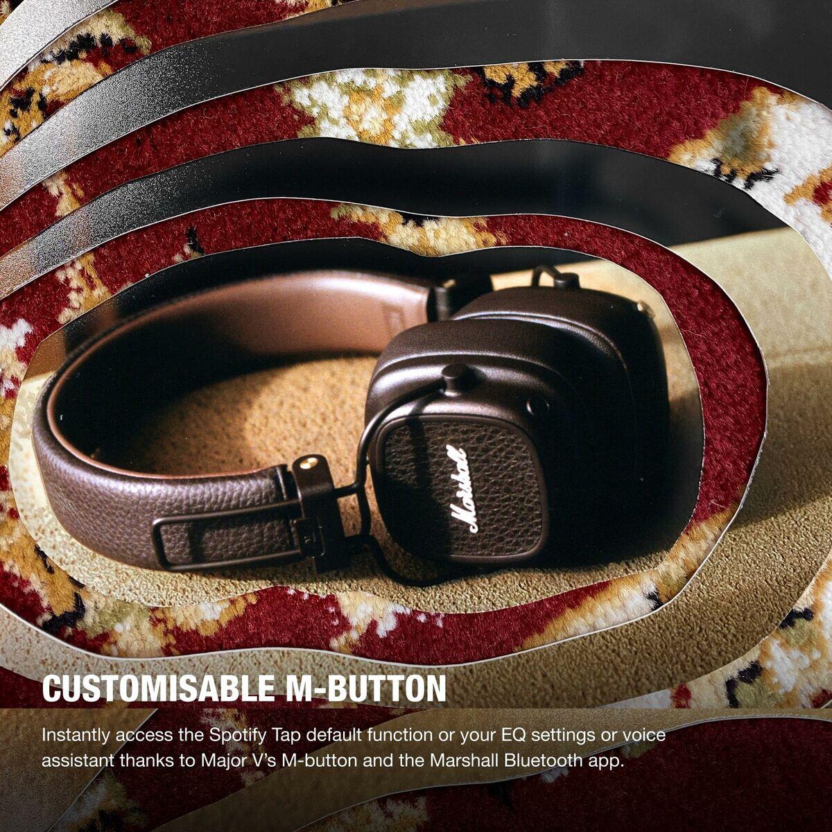 Fones de Ouvido de Tiaras Marshall Major V BT Castanho 4/5