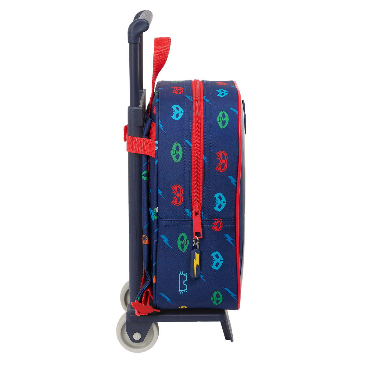Mochila Escolar con Ruedas PJ Masks Ready Azul marino 3/3