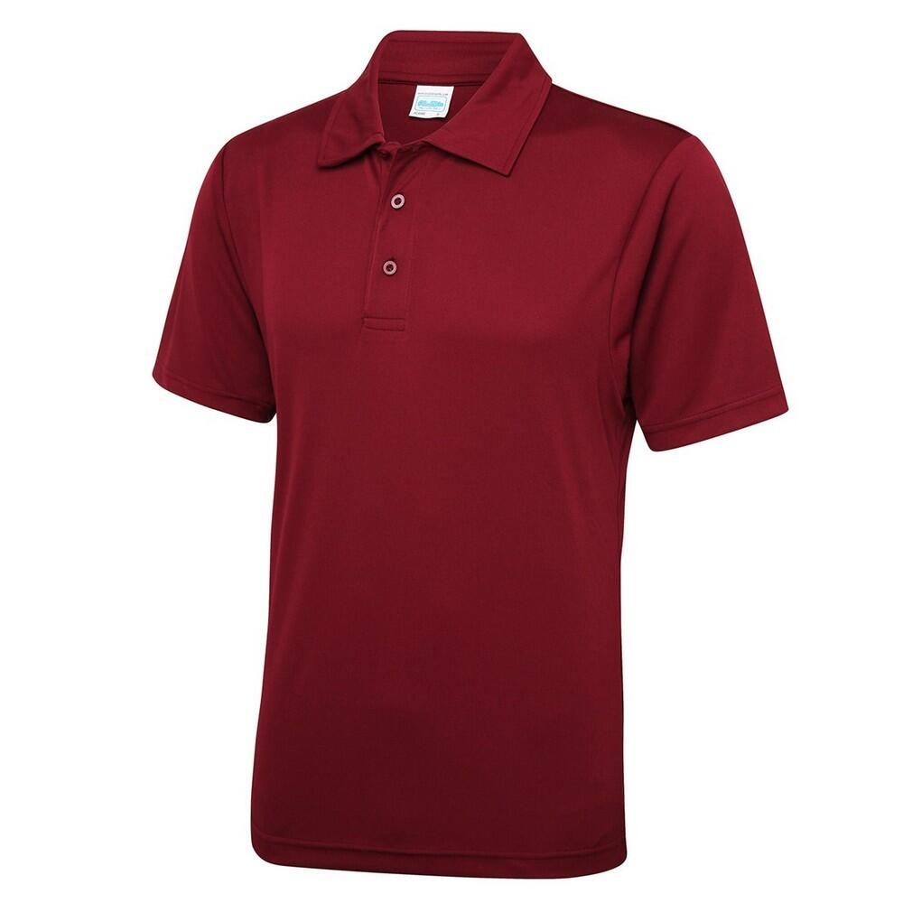 Mens Cool Regular Polo Shirt (Burgundy)