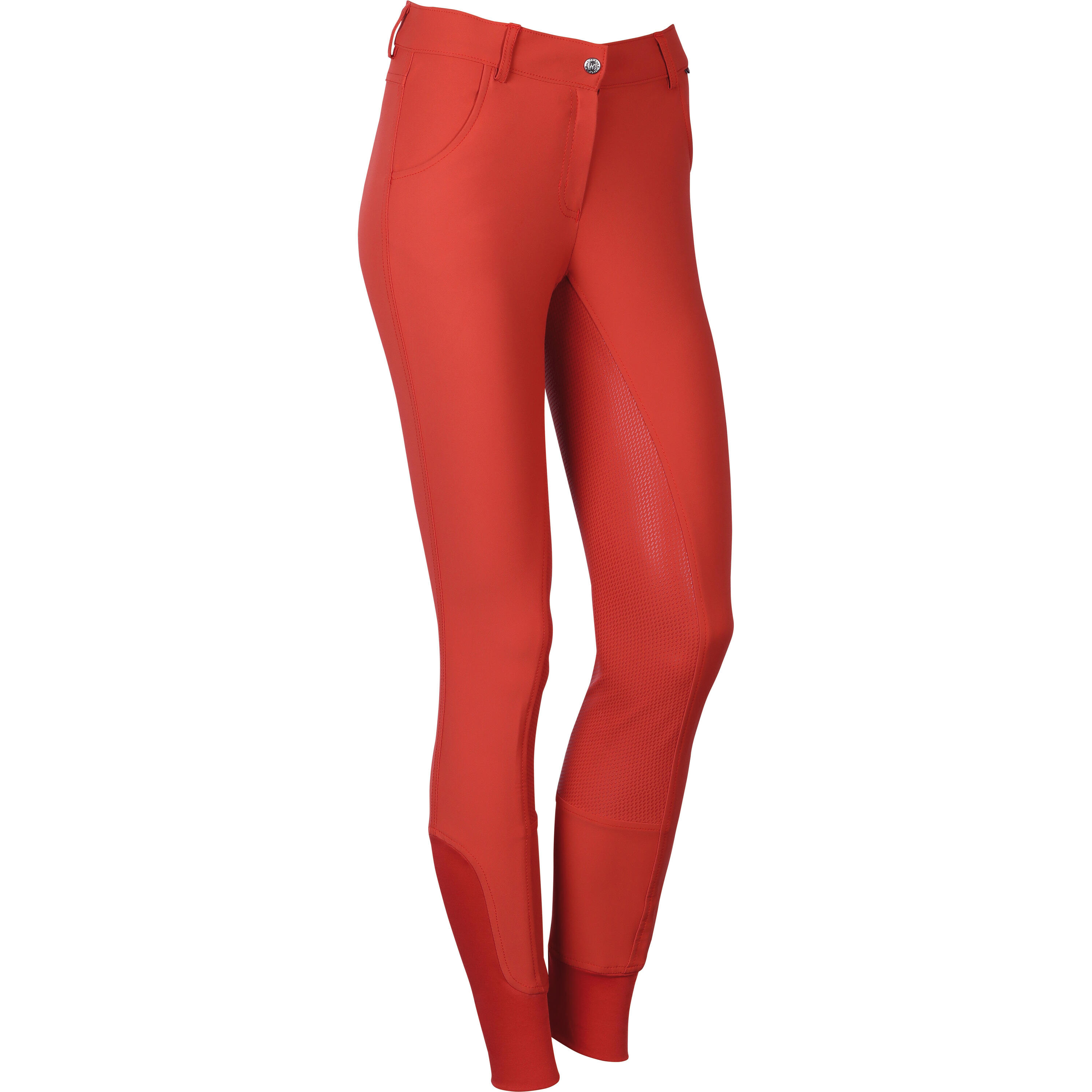 Harrys Horse - Pantalon Équitation Femme Harry's Horse Turanga Full Grip - Pantalon D'Équitation - Orange|rouge - 42 - Decathlon