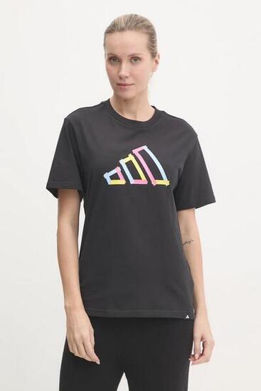 T-shirt donna adidas tech graphic tee - nero