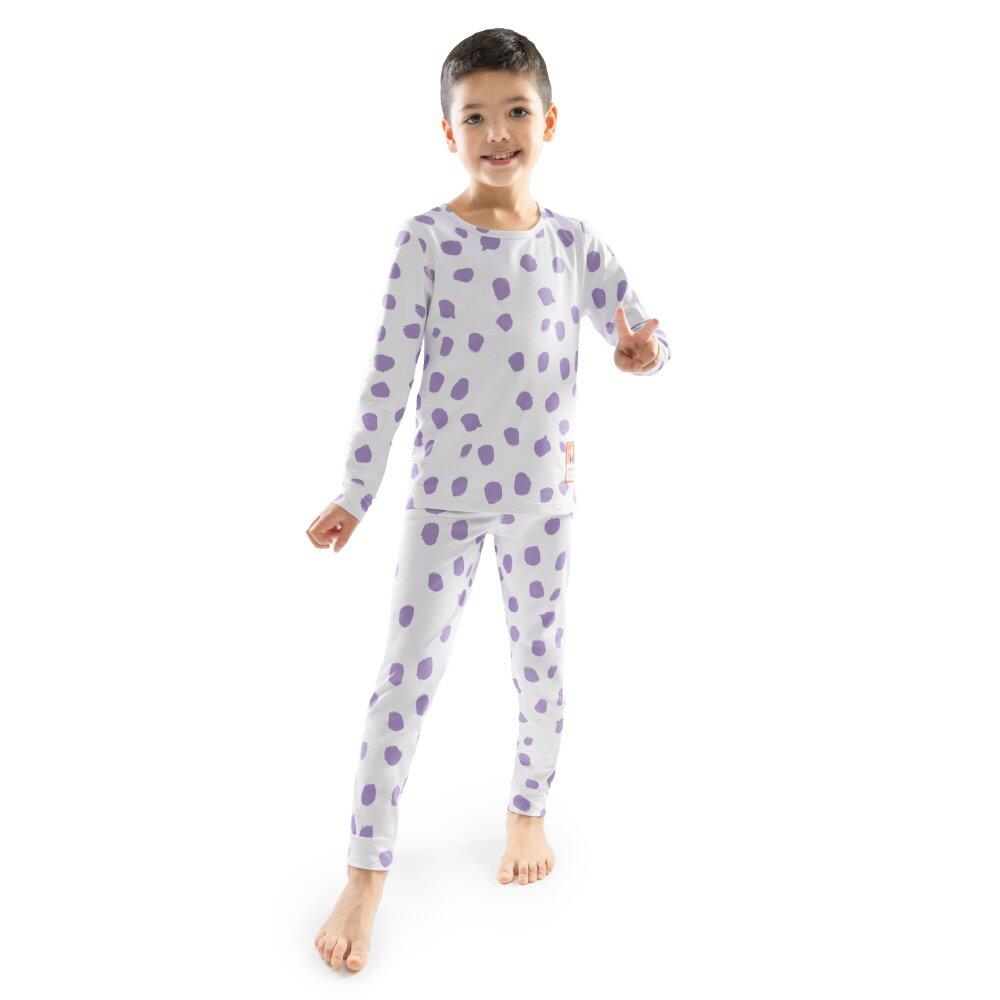 Ensemble de sous-vêtements thermiques garçon Sports d'hiver Enfants Siren Blan 1/7