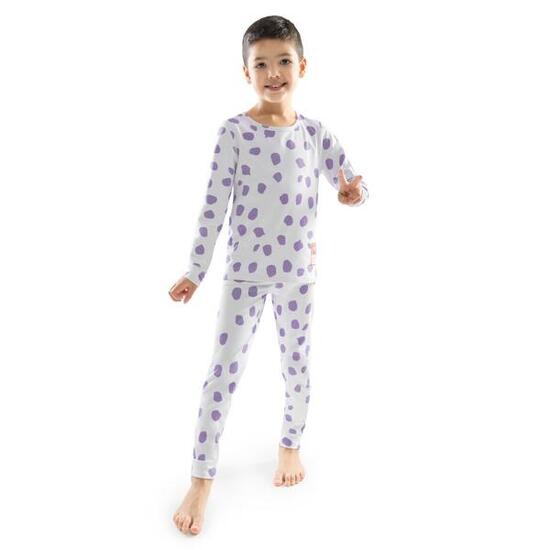 Kinder Wintersport Thermo-Baselayerset für Jungen Siren Weiß