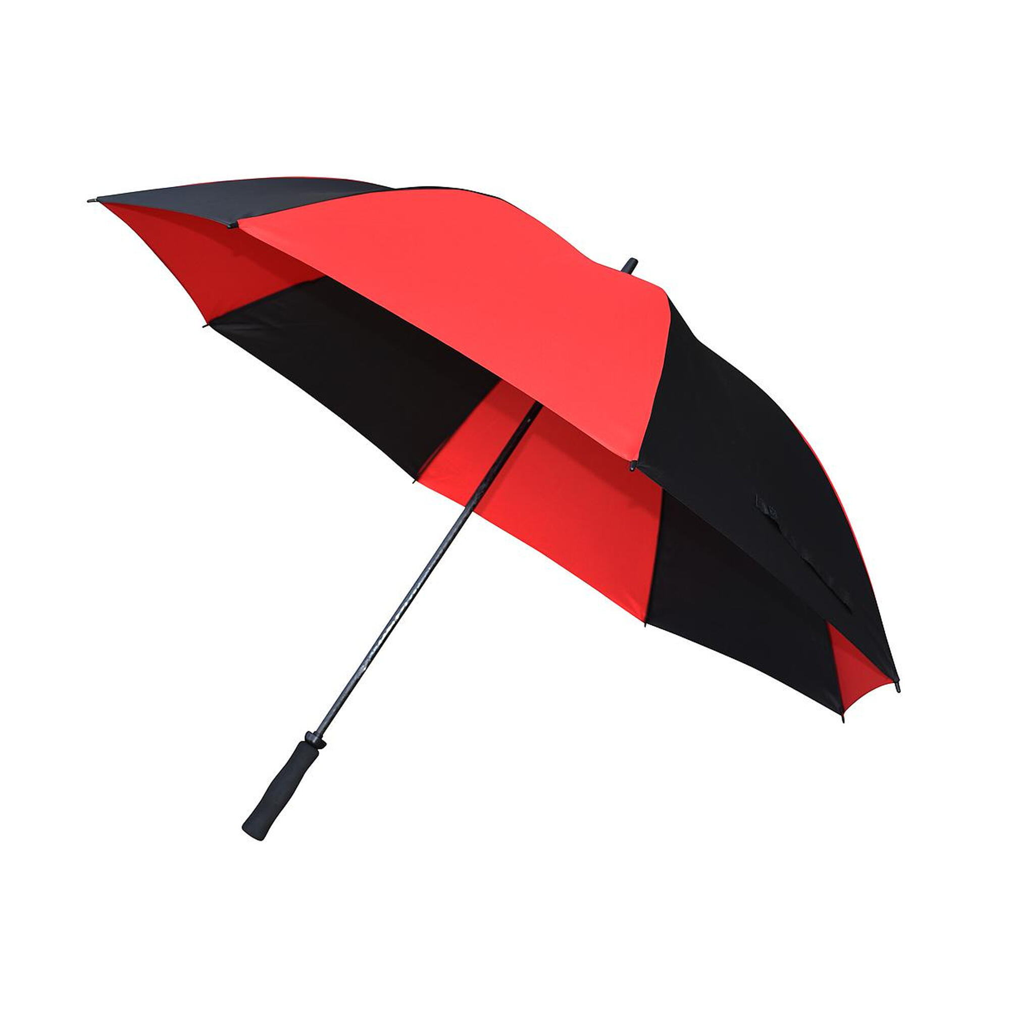 Golfschirm Damen und Herren Schwarz/Rot 2/2