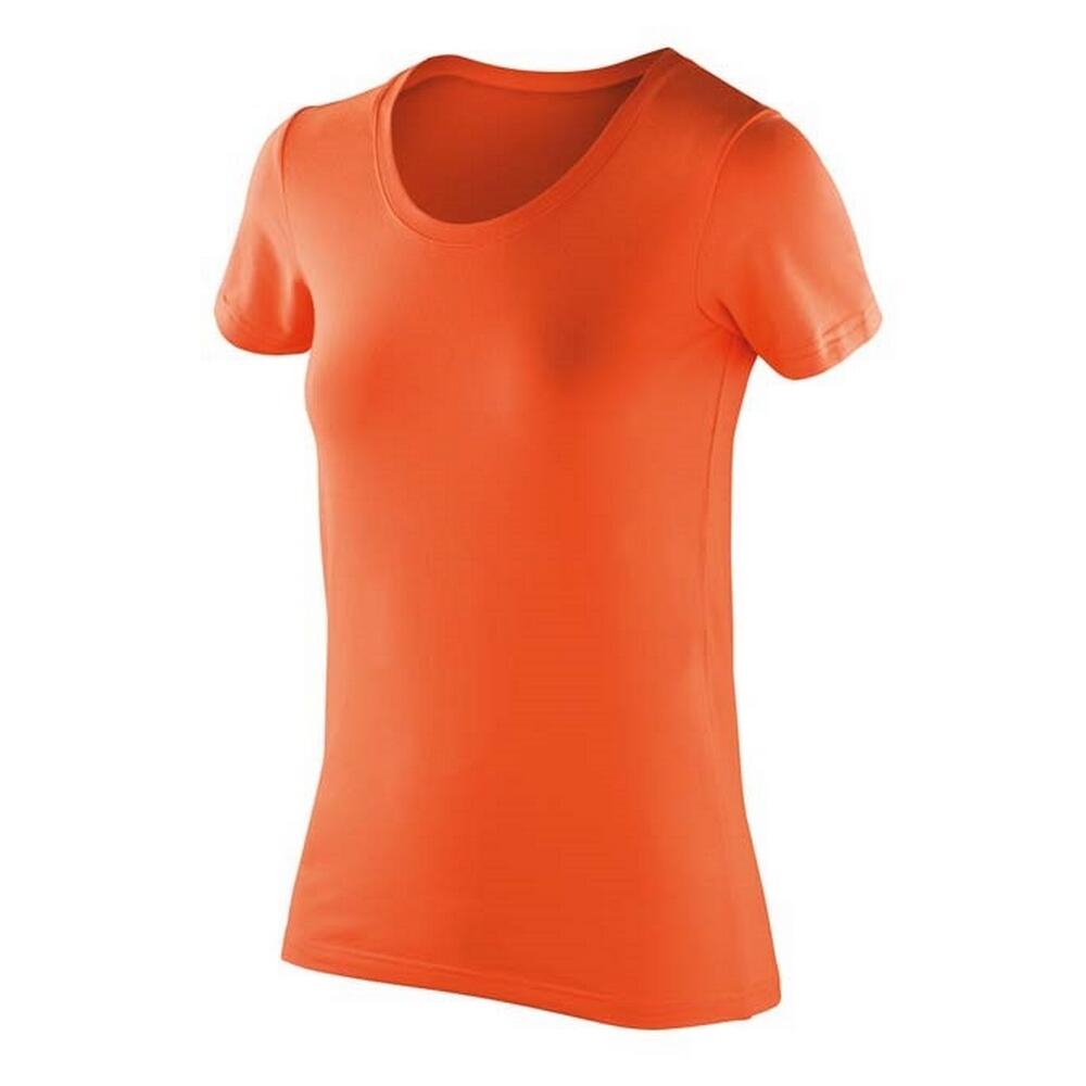 Spiro - Tshirt Impact Softex Femme (mandarine) - T-shirt Manches Courtes - Rouge - 52 2xl - Decathlon