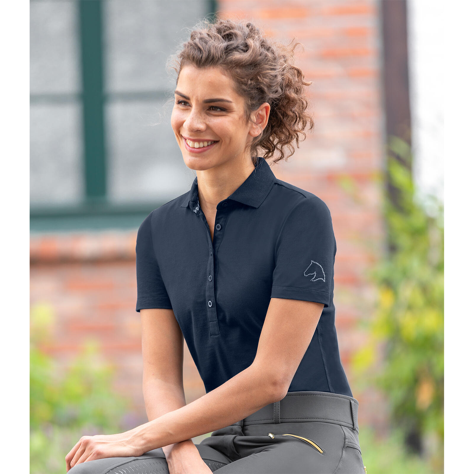 Dames paardrijpoloshirt ELT Flensburg 2/2