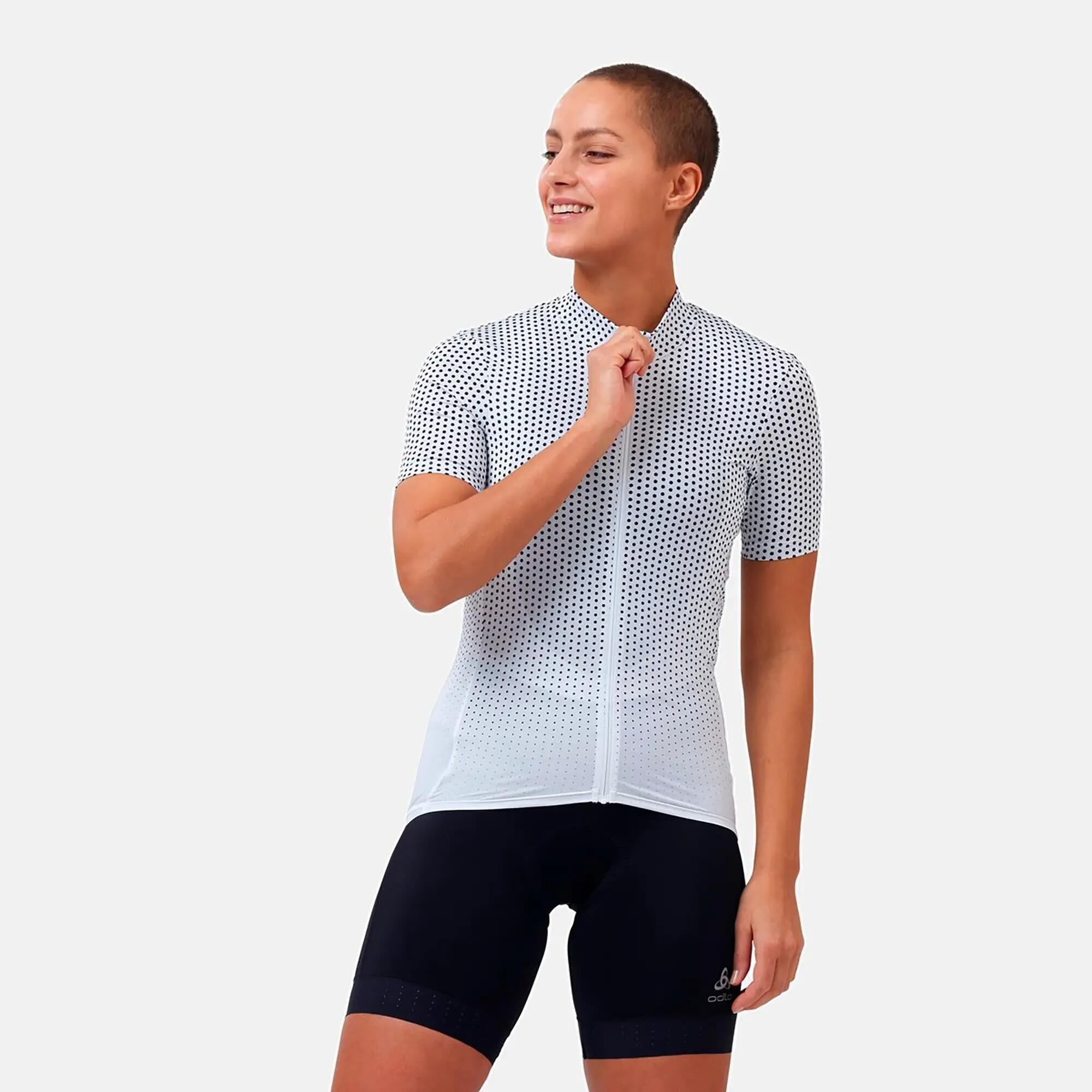 Women's Odlo Zeroweight Chill-Tec Women's Short Sleeve Jersey White 6/7