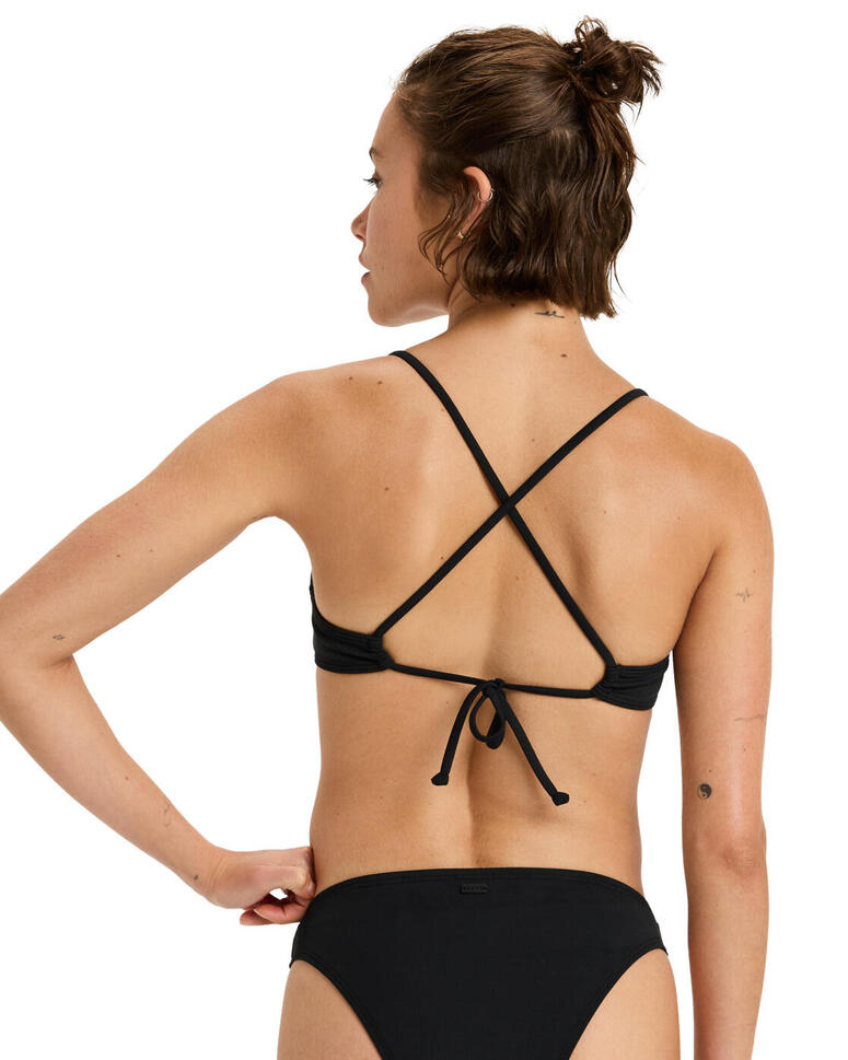 Trójkątny stanik bikini dla Kobiety BEACH CLASSICS BA ATHL TRI Czarny