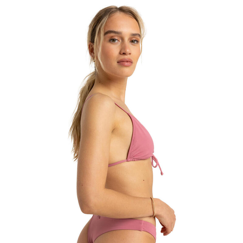 Stanik bikini typu bralette dla Kobiety BEACH CLASSICS Różowy