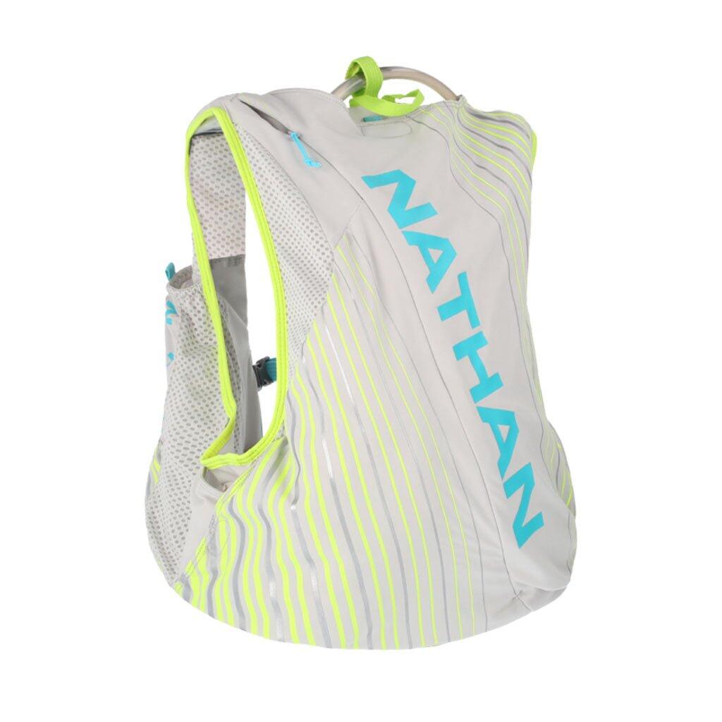 Nathan - Veste D'Hydratation - Vapeur De Pinacle Femmes - 12l (avec 1,6l Vessie) Gris - Gilet De Running - Bleu|gris - 36 Xs - Decathlon