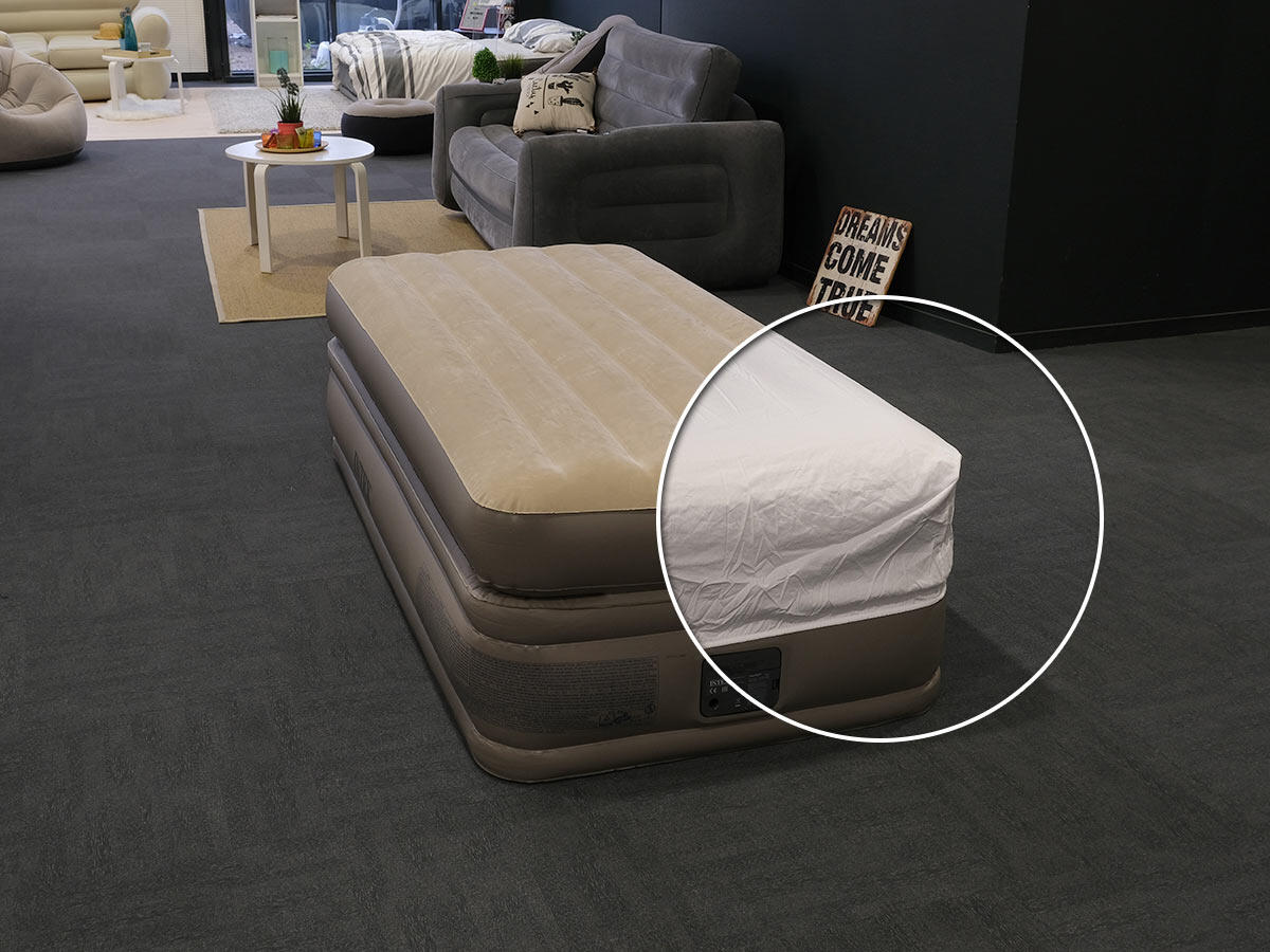 Pack matelas gonflable Prime Comfort 1 place  + Drap housse 1/5