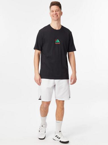 T-shirt uomo adidas pizza tee - nero 2/5