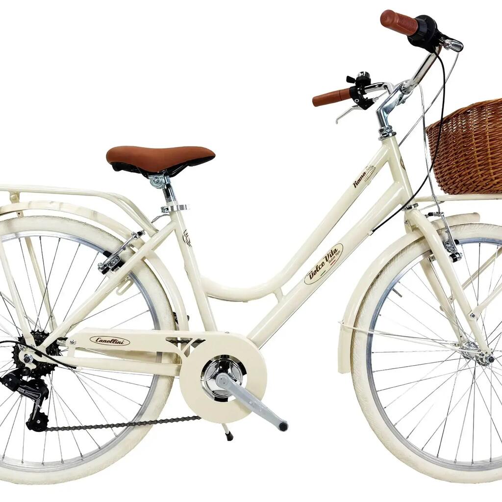 City bike Dolce Vita by Canellini ROMA 26" with basket - Cream