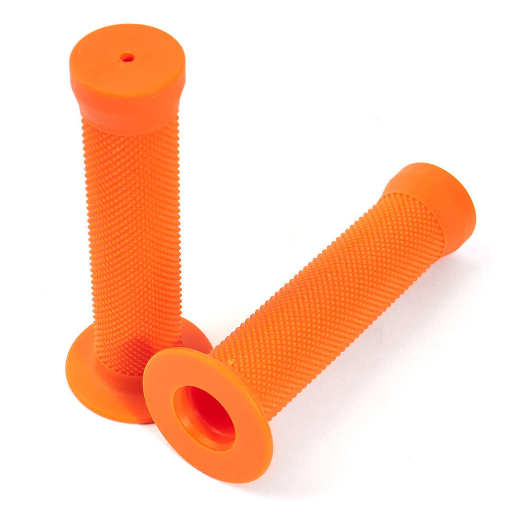 KHEbikes DIAMOND BMX Grips Orange with Flange 130 mm