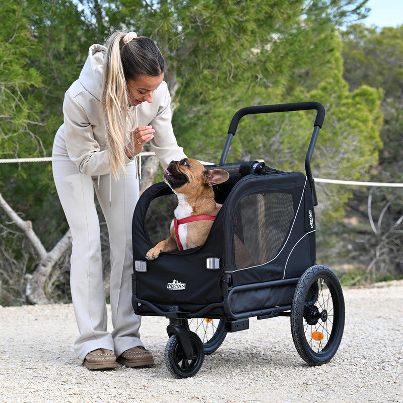 Deryan Luxe Pet Trailer - Remorque pour vélo - Remorque pour chien - Max. 20 kg
