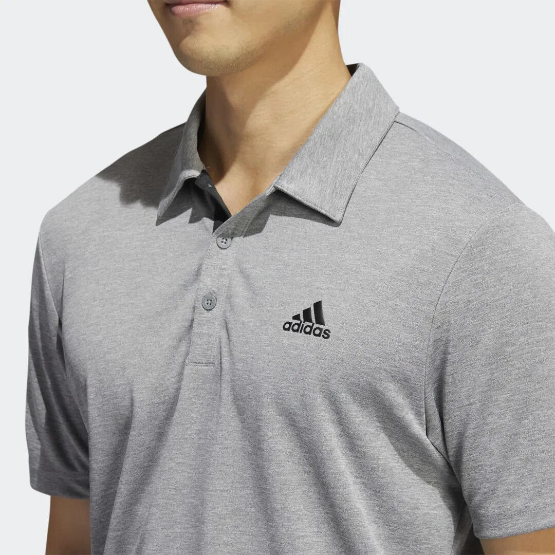 Camiseta adidas Polo-shirt Performance Drive Heather, Gris, Hombre 2/2