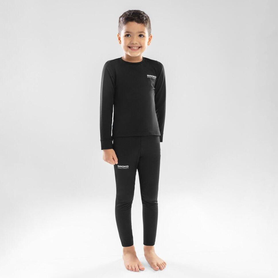 Chłopięce legginsy termoaktywne Sporty zimowe Siroko K-Core Squish