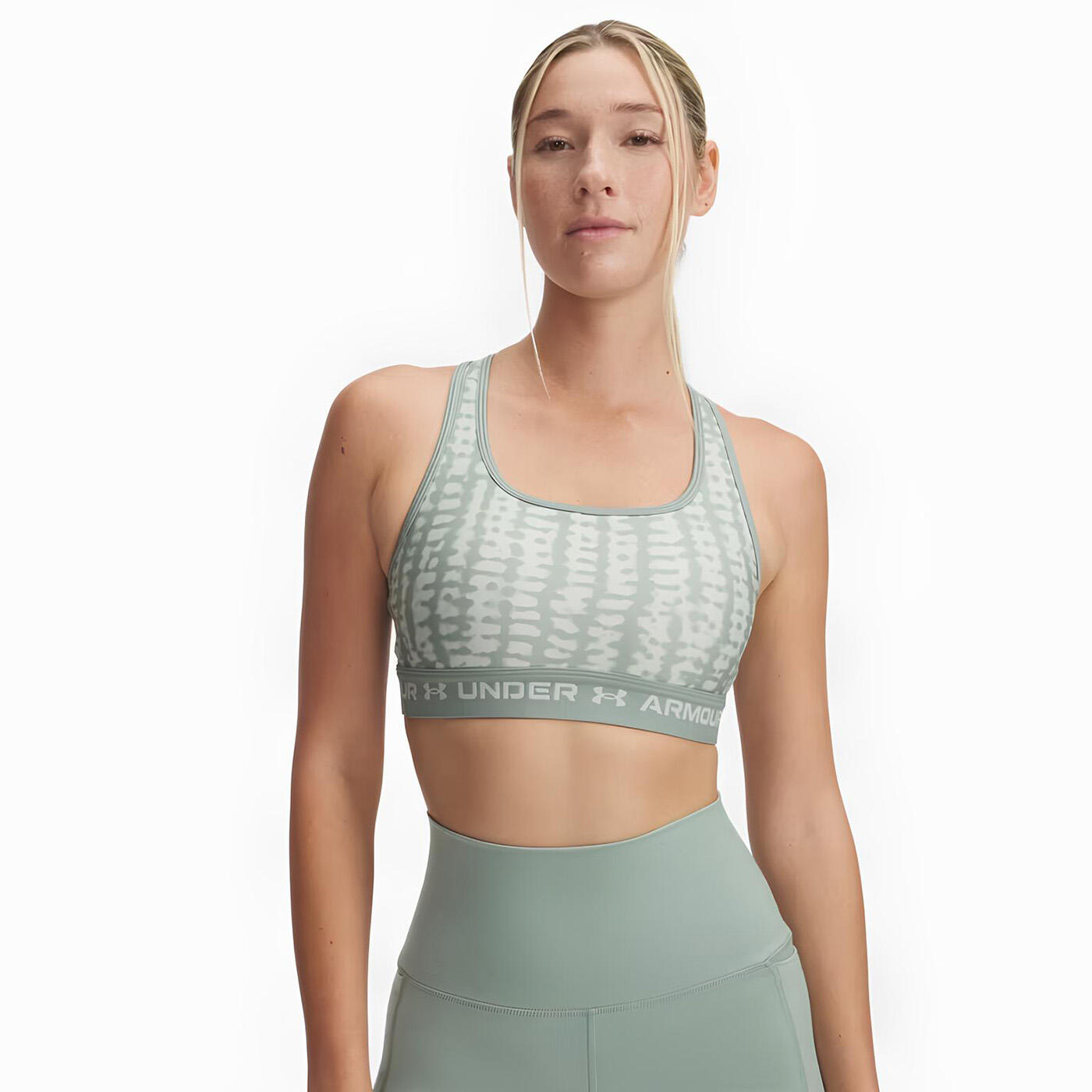 Top Treningowy Damski Stanik Sportowy Under Armour Crossback Mid Print 1/7