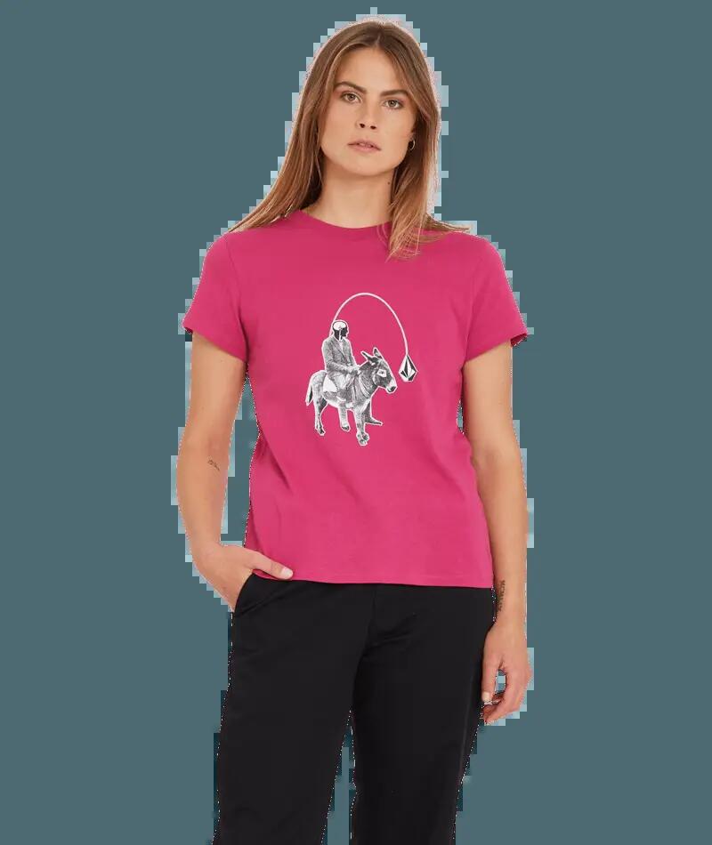 T-shirt - Skate - Mulher - Imprimido Oldees Tee Acai - Rosa 3/4