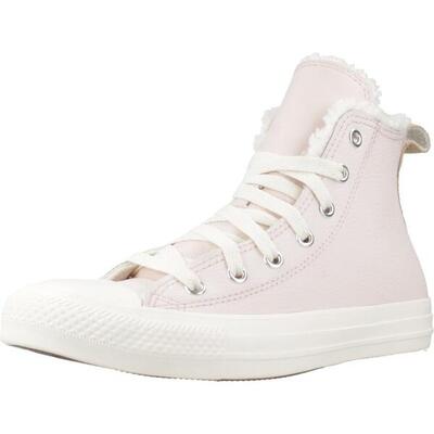 Zapatillas niña Converse Chuck Taylor All Star Leather&sherpa Rosa