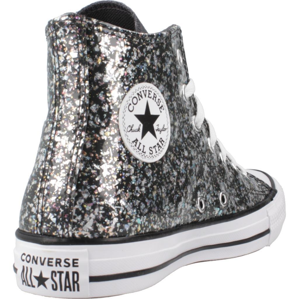 Baskets Converse Modèle Chuck Taylor All Star Glitter Couleur Noir 3/5
