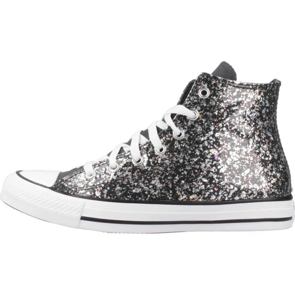 Baskets Converse Modèle Chuck Taylor All Star Glitter Couleur Noir 2/5