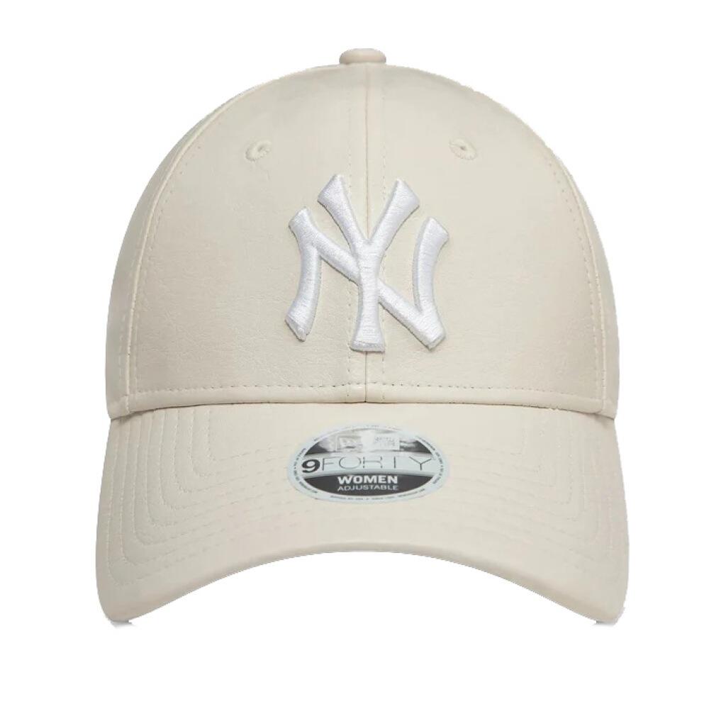 Bonnet New Era Modèle Crinkled Pu 9forty Couleur Beige 2/5
