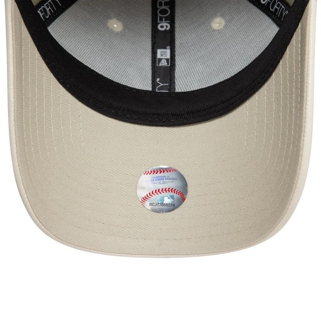 Bonnet New Era Modèle Crinkled Pu 9forty Couleur Beige 5/5
