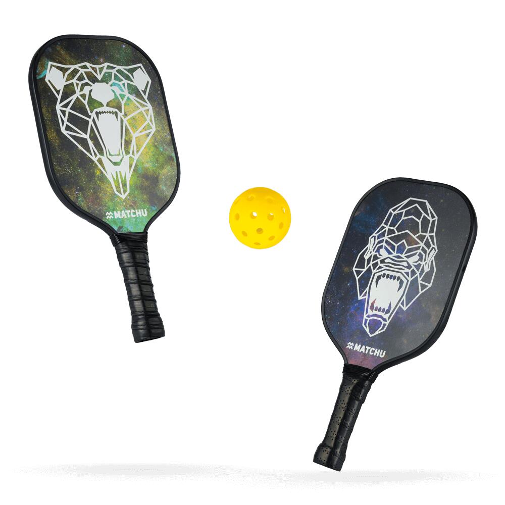 Pickleball Set Apex - Inklusive 2 Schläger, 4 Bällen und eine Tasche 2/5