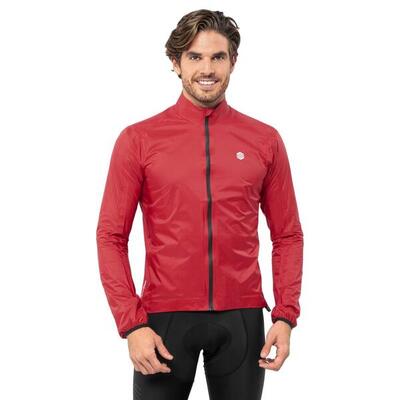 Chaquetas de lluvia ciclismo hombre J2 Montvernier Rojo