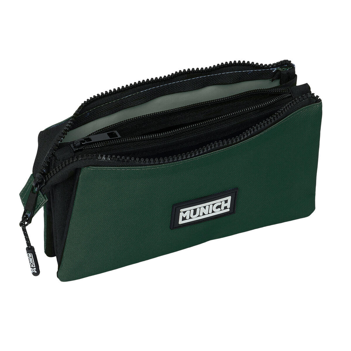 Trousse Fourre-Tout Triple Munich Verde 3/3