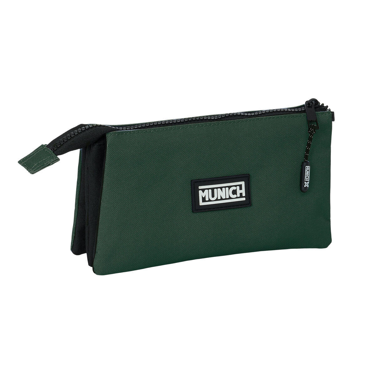 Trousse Fourre-Tout Triple Munich Verde 2/3