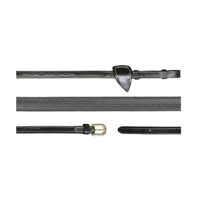 Dy'on 5/8 rubber reins bruin -
