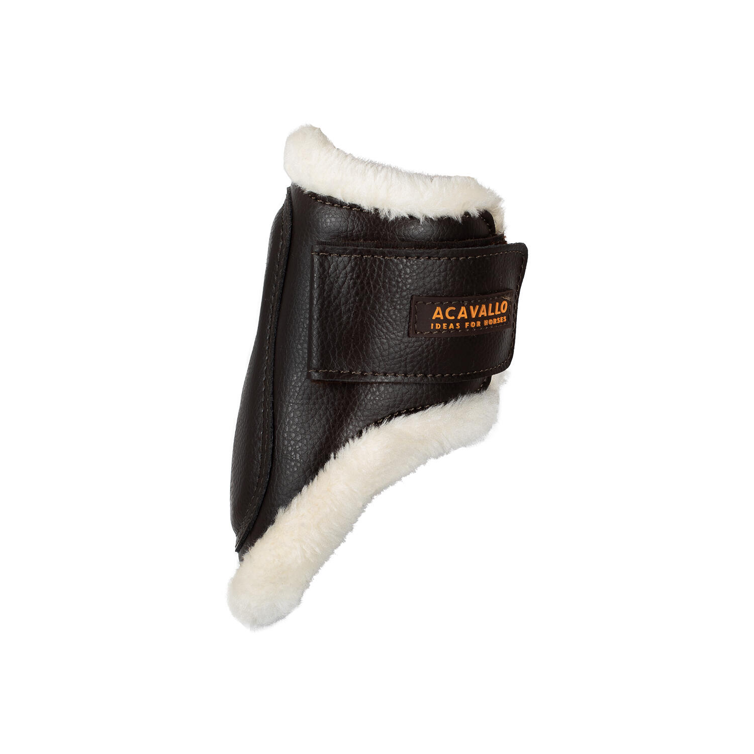 Synthetische schafspring-fesselstiefel mit klettverschluss 2/7