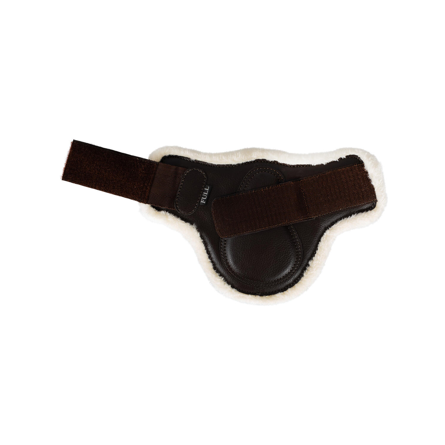 Synthetische schafspring-fesselstiefel mit klettverschluss 6/7