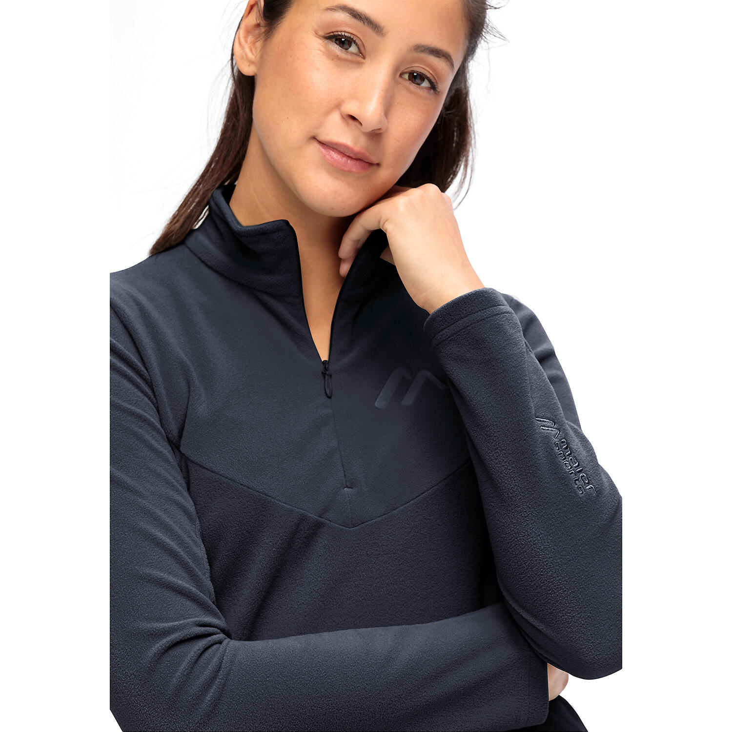 Polaire half zip femme Maier Sports Denise 3/4