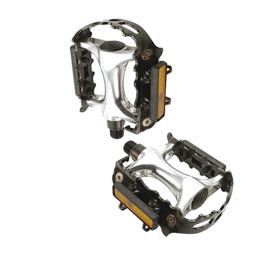 OPTIMIZ Pedali in alluminio con poggiapiedi regolabile Optimiz Supergrip