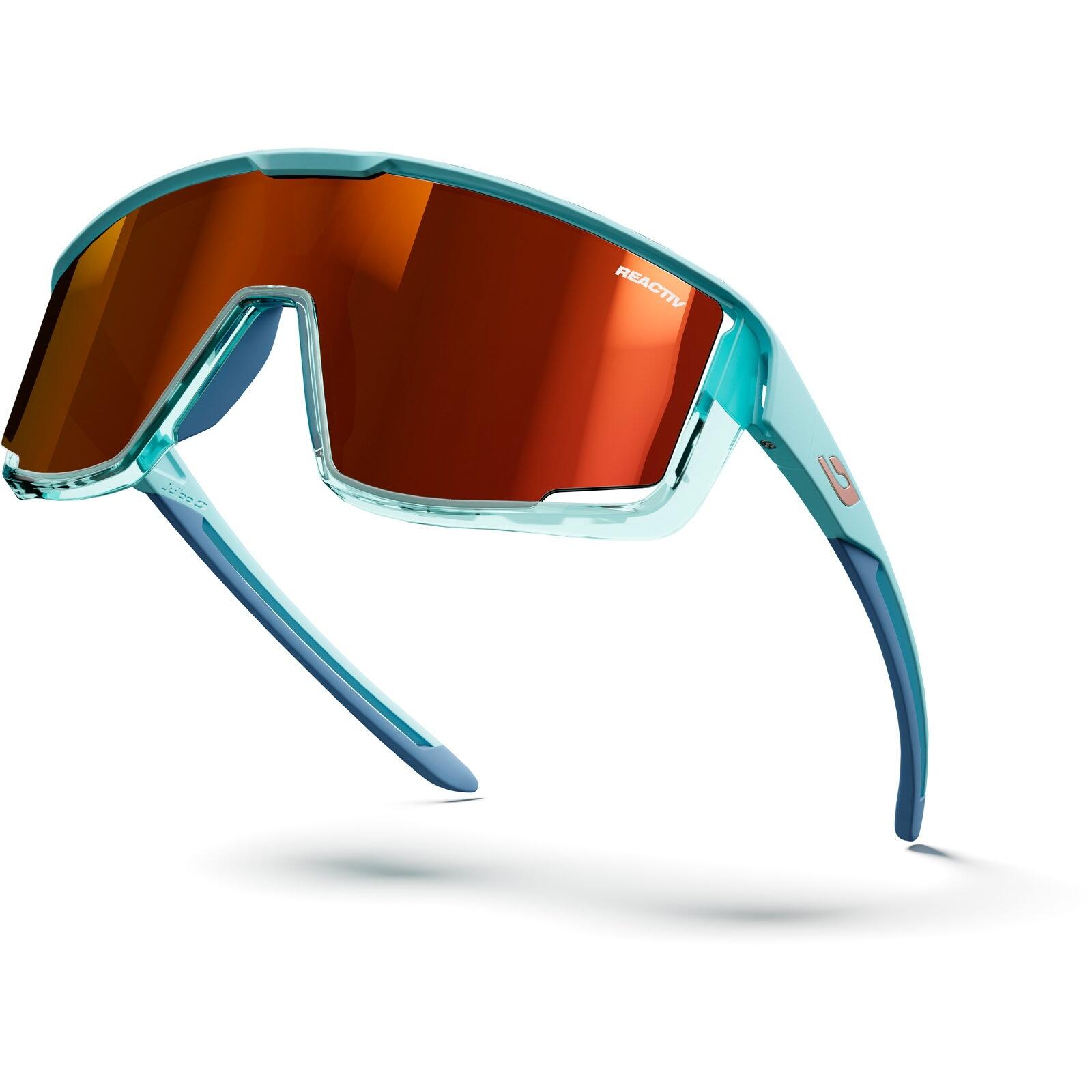 Fahrradbrille Fury Reactiv 0-3 durchscheinend glänzend hellblau 5/7