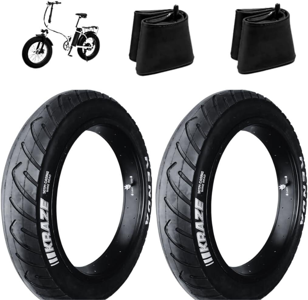 KENDA 2 copertoni kenda 20x4.0 1/4 (97-406) + camere, pneumatici 20 x 4.0 fat bike EV